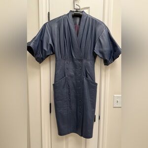 Butter soft Leather Coat Dress